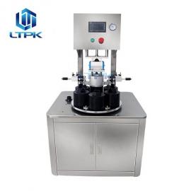 LTPK LT-20 Rotary Small Desktop Lid Vacuum Pneumatic Screw Half Semi Automatic Bottle Capping Machine For Jar Glass Bottles
